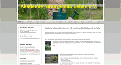 Desktop Screenshot of akademienaturgemaessleben.com